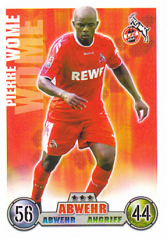 Pierre Wome 1. FC Koln 2008/09 Topps MA Bundesliga #204